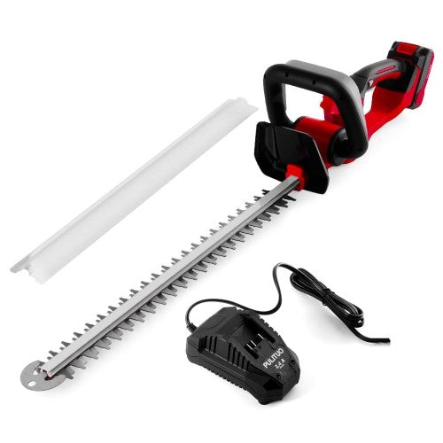 PULITUO 20V Hedge Trimmer, Cordless Battery Trimmer with 52cm Dual-Action Laser Blade, 1.5cm Cutting Capacity, 2400 SPM, 2.0Ah Li-ion Garden Battery PULITUO 20V Hedge Trimmer, Cordless Battery Trimmer with 52cm Dual-Action Laser Blade, 1.5cm Cutting Capacity, 2400 SPM, 2.0Ah Li-ion Garden Battery